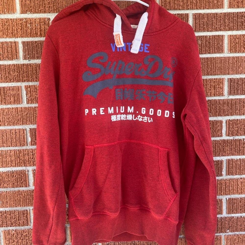 Superdry Red Hoodie for Men